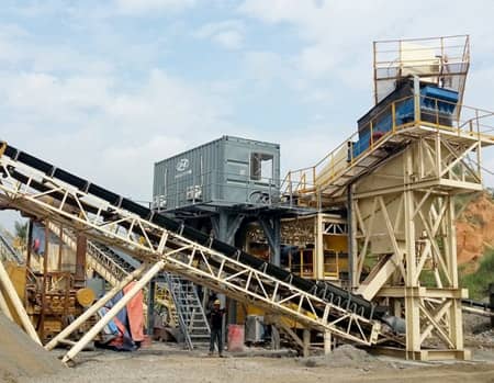 印度尼西亞某公司300t/h建筑用骨料生產(chǎn)線